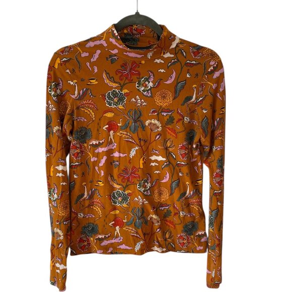 Scotch & Soda Long-Sleeve Allover Printed Top Size S - Picture 1 of 7